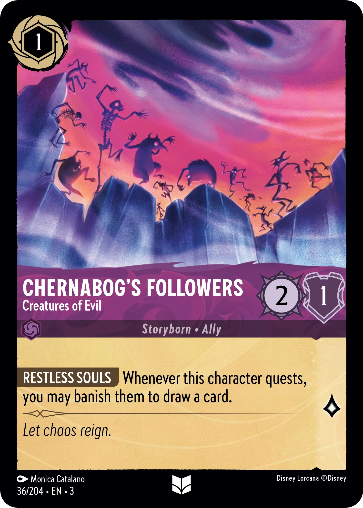Chernabog's Followers - Creatures of Evil (36/204) [Into the Inklands] | Deep Dive Games St. Marys