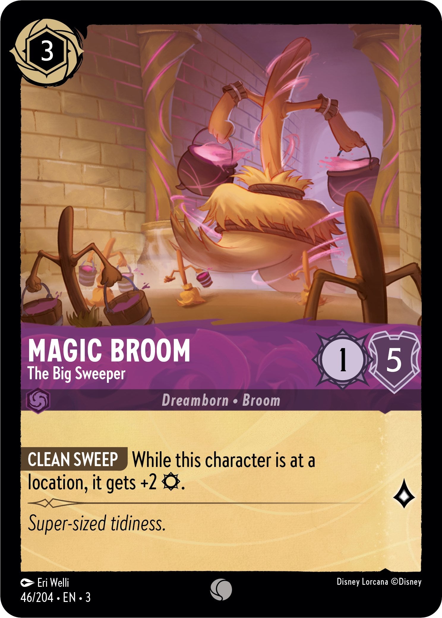 Magic Broom - The Big Sweeper (46//204) [Into the Inklands] | Deep Dive Games St. Marys