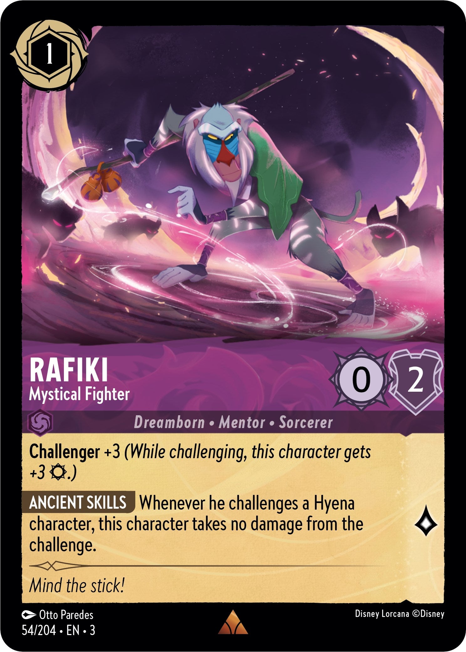 Rafiki - Mystical Fighter (54//204) [Into the Inklands] | Deep Dive Games St. Marys