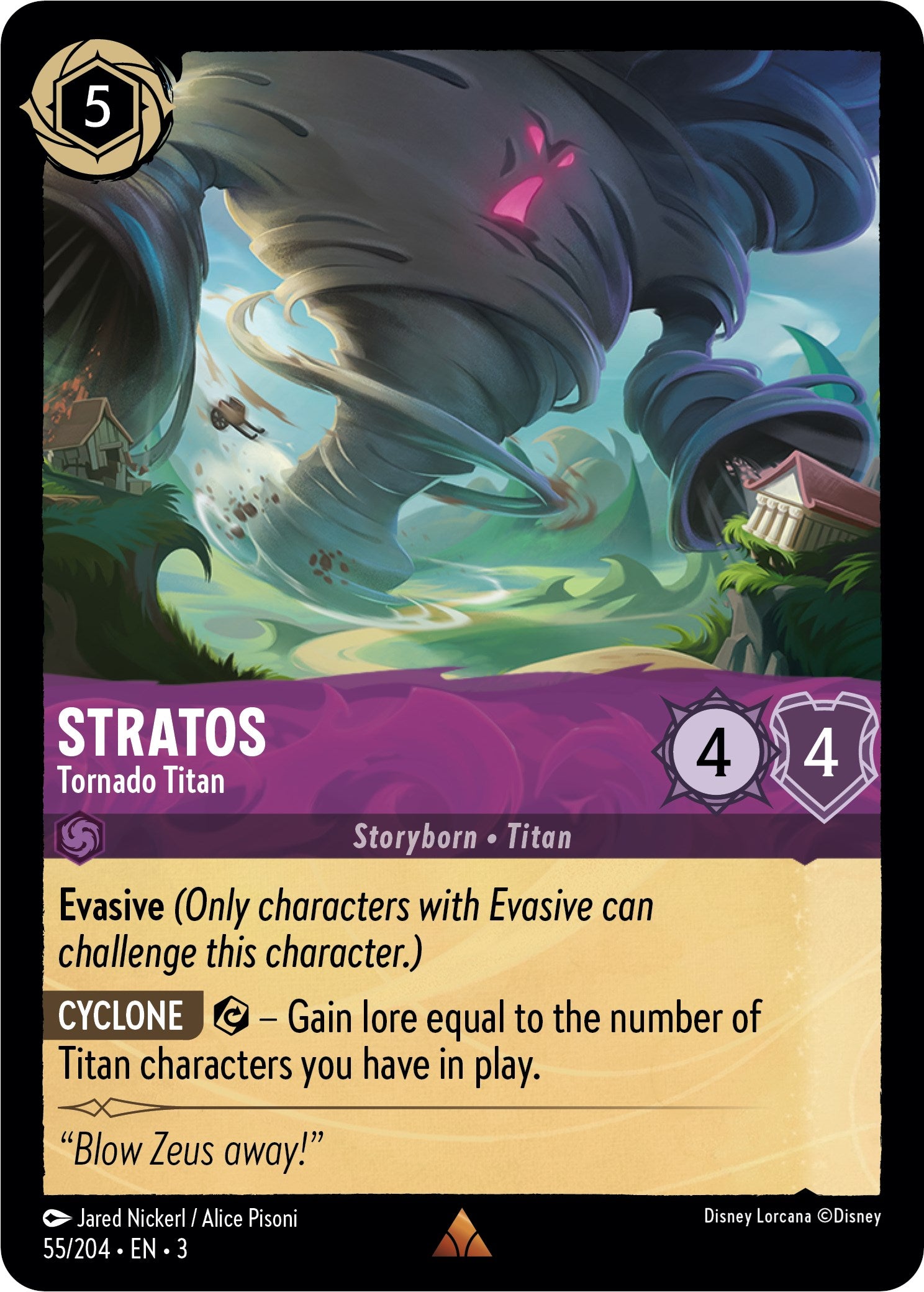 Stratos - Tornado Titan (55//204) [Into the Inklands] | Deep Dive Games St. Marys