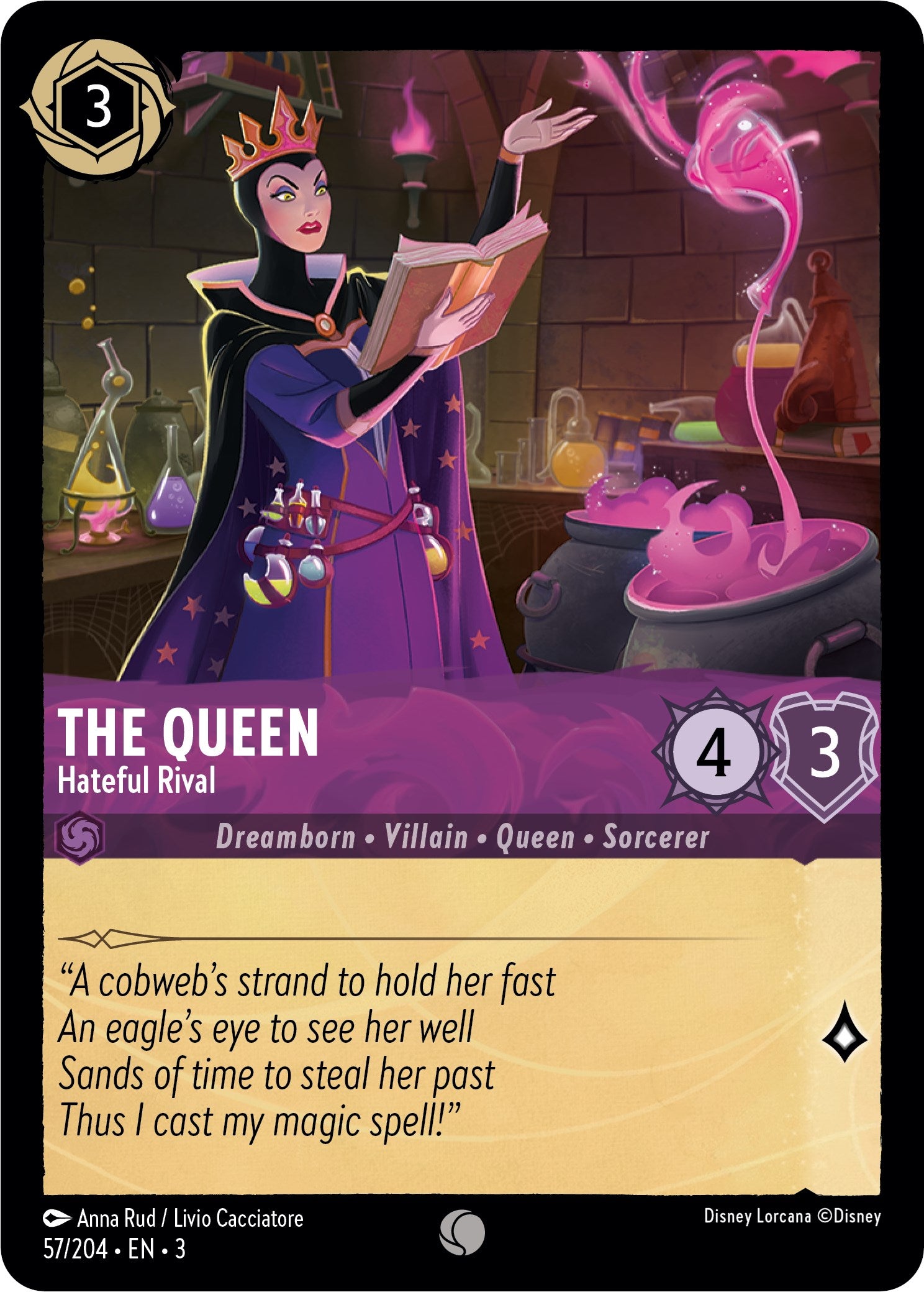 The Queen - Hateful Rival (57/204) [Into the Inklands] | Deep Dive Games St. Marys