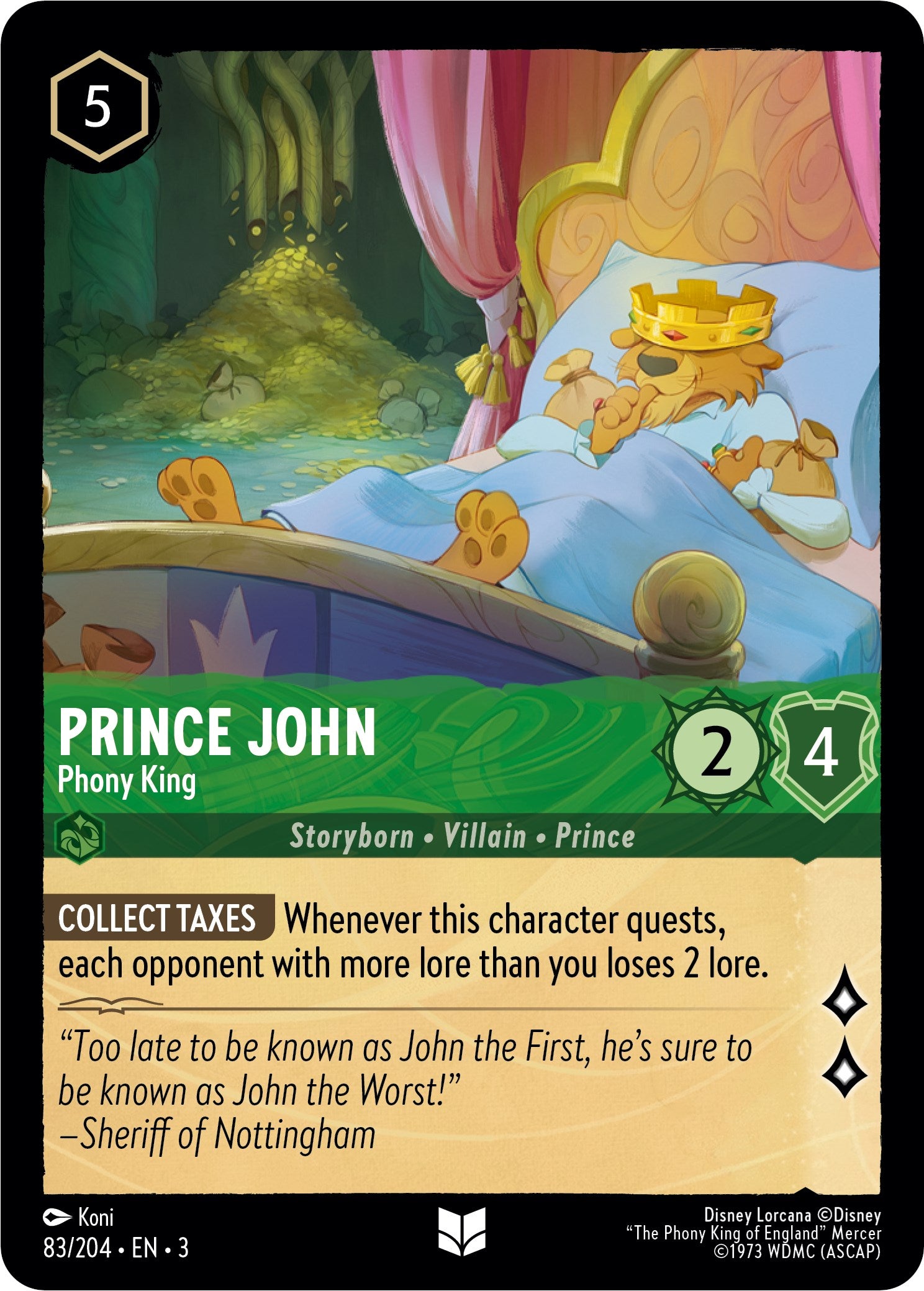 Prince John - Phony King (83//204) [Into the Inklands] | Deep Dive Games St. Marys