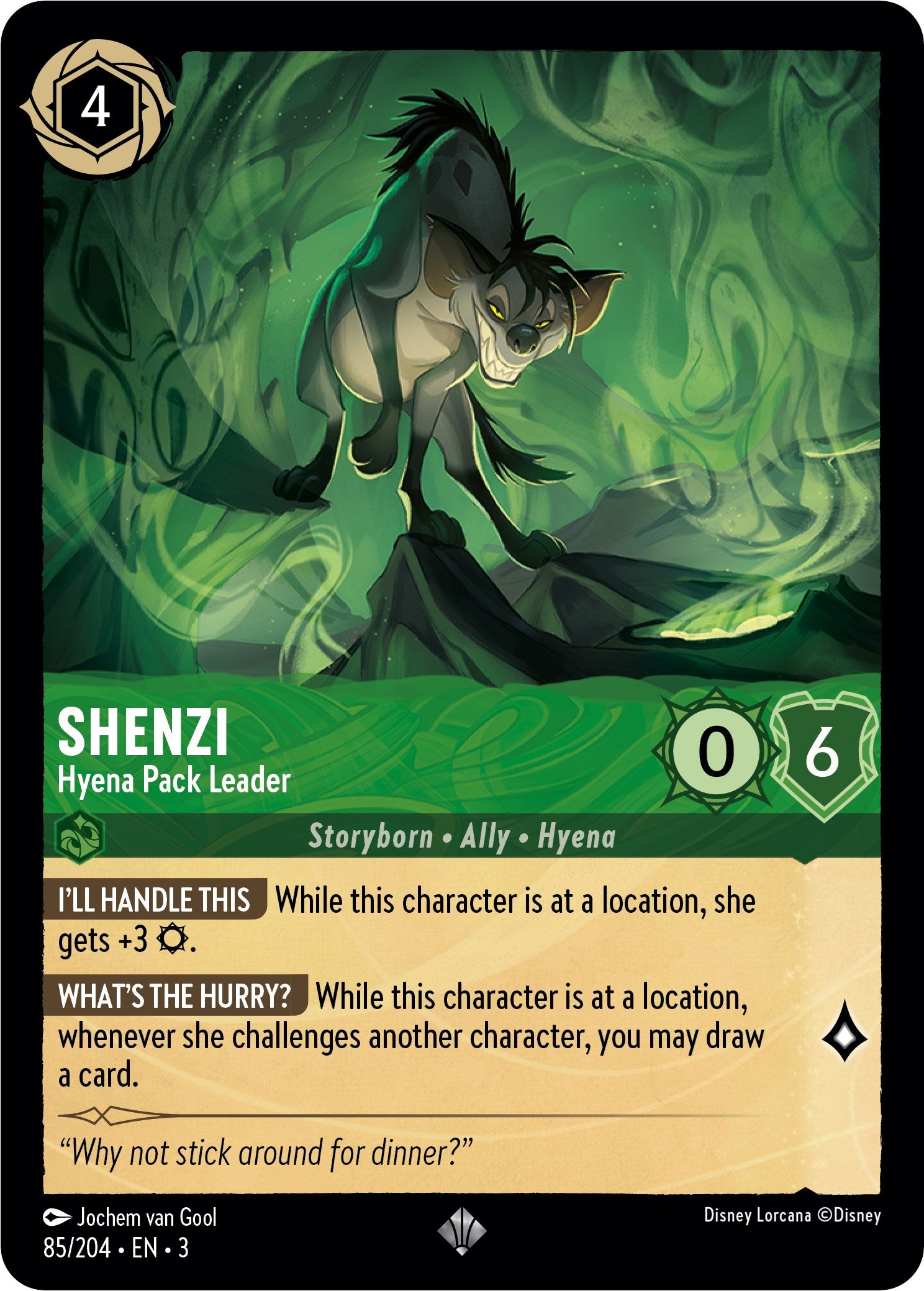 Shenzi - Hyena Pack Leader (85//204) [Into the Inklands] | Deep Dive Games St. Marys