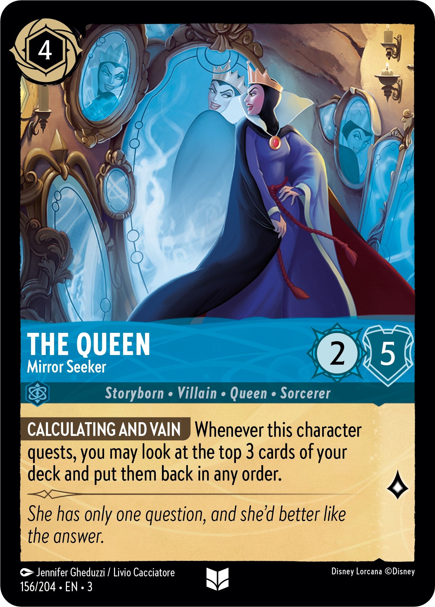 The Queen - Mirror Seeker (156/204) [Into the Inklands] | Deep Dive Games St. Marys