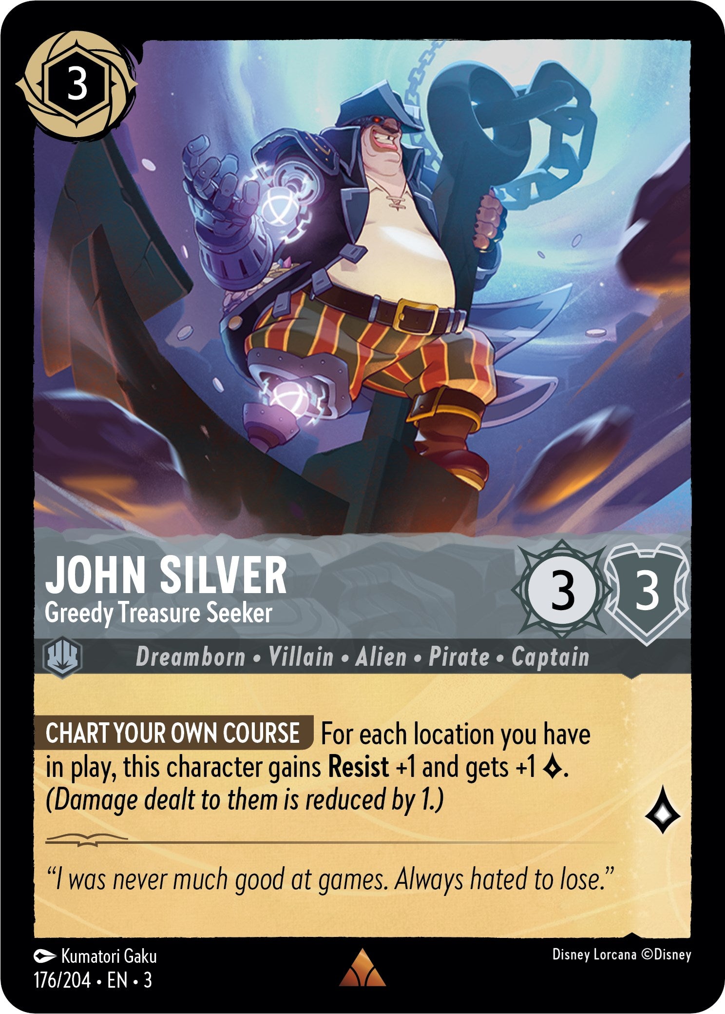 John Silver - Greedy Treasure Seeker (176/204) [Into the Inklands] | Deep Dive Games St. Marys