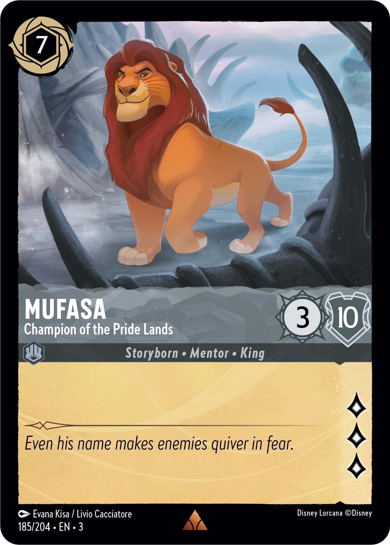 Mufasa - Champion of the Pride Lands (185/204) [Into the Inklands] | Deep Dive Games St. Marys