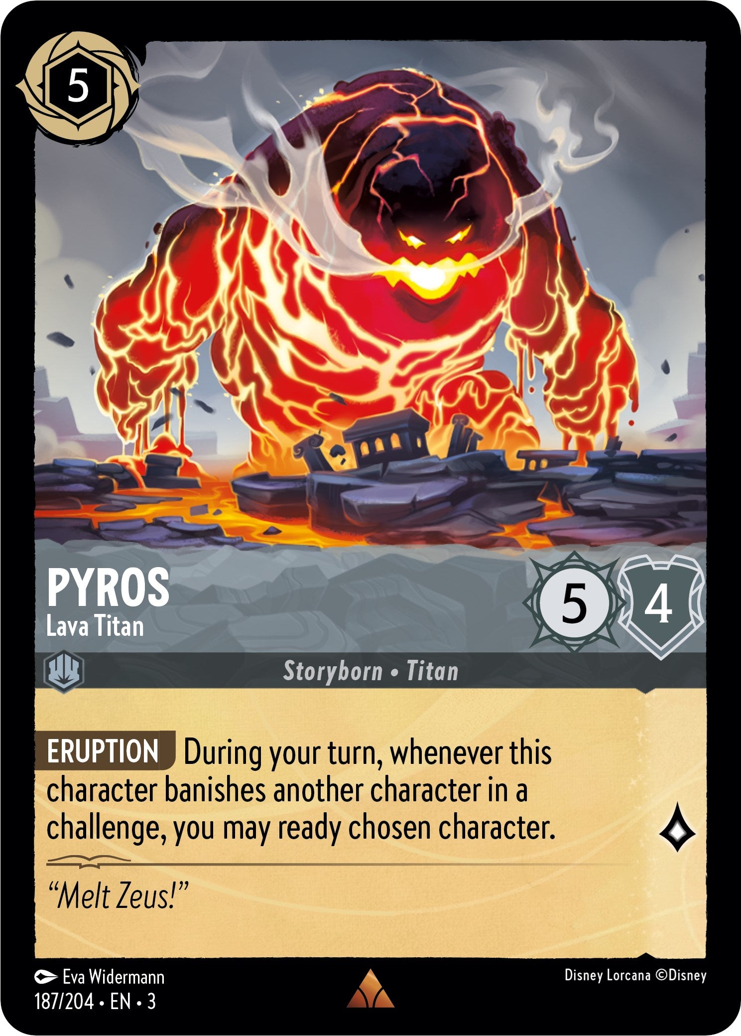 Pyros - Lava Titan (187/204) [Into the Inklands] | Deep Dive Games St. Marys