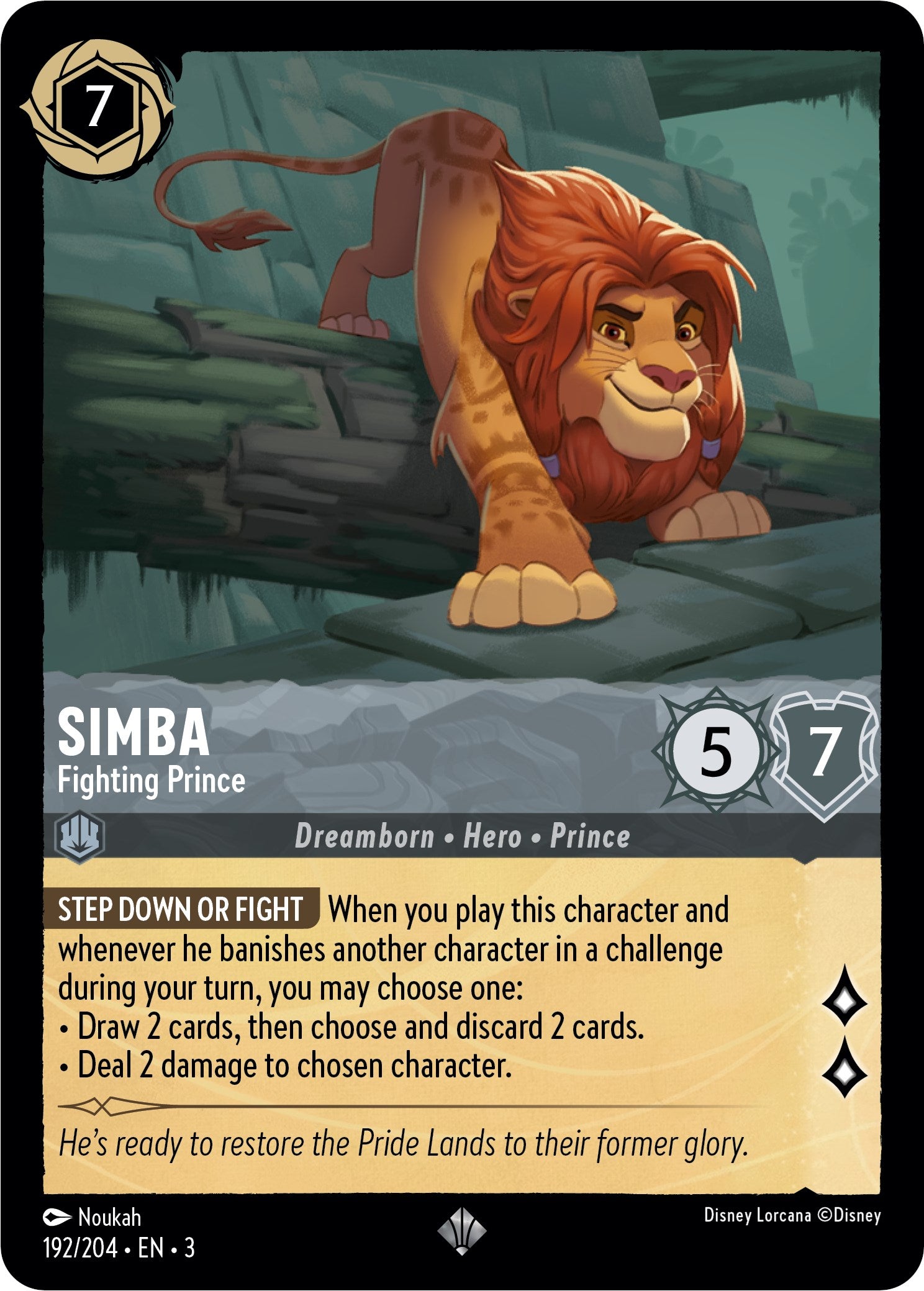 Simba - Fighting Prince (192/204) [Into the Inklands] | Deep Dive Games St. Marys