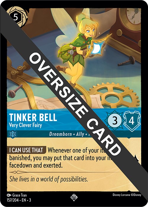 Tinker Bell - Very Clever Fairy (Oversized) (157/204) [Into the Inklands] | Deep Dive Games St. Marys