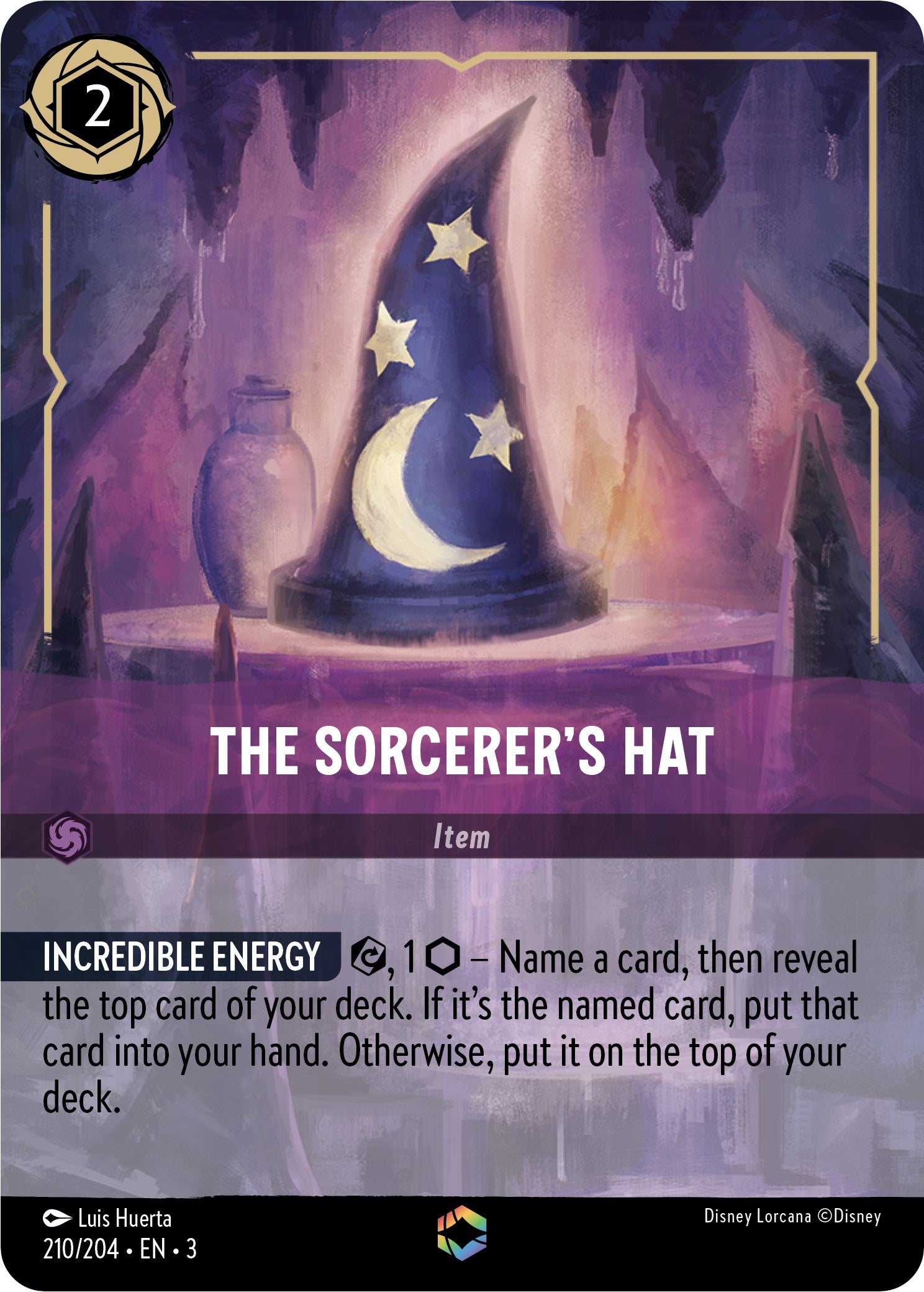 The Sorcerer's Hat (Alternate Art) (210/204) [Into the Inklands] | Deep Dive Games St. Marys
