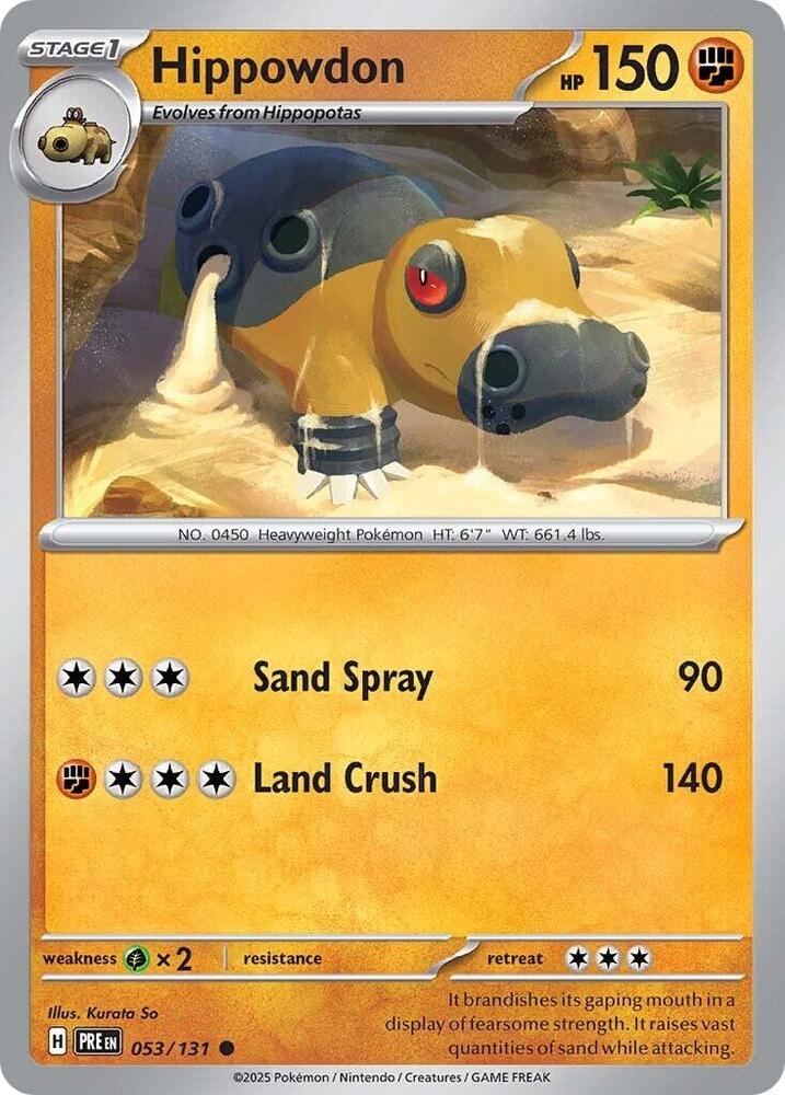 Hippowdon (053/131) [Scarlet & Violet: Prismatic Evolutions] | Deep Dive Games St. Marys