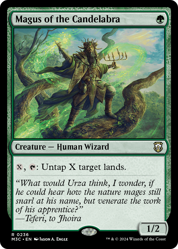 Magus of the Candelabra (Ripple Foil) [Modern Horizons 3 Commander] | Deep Dive Games St. Marys
