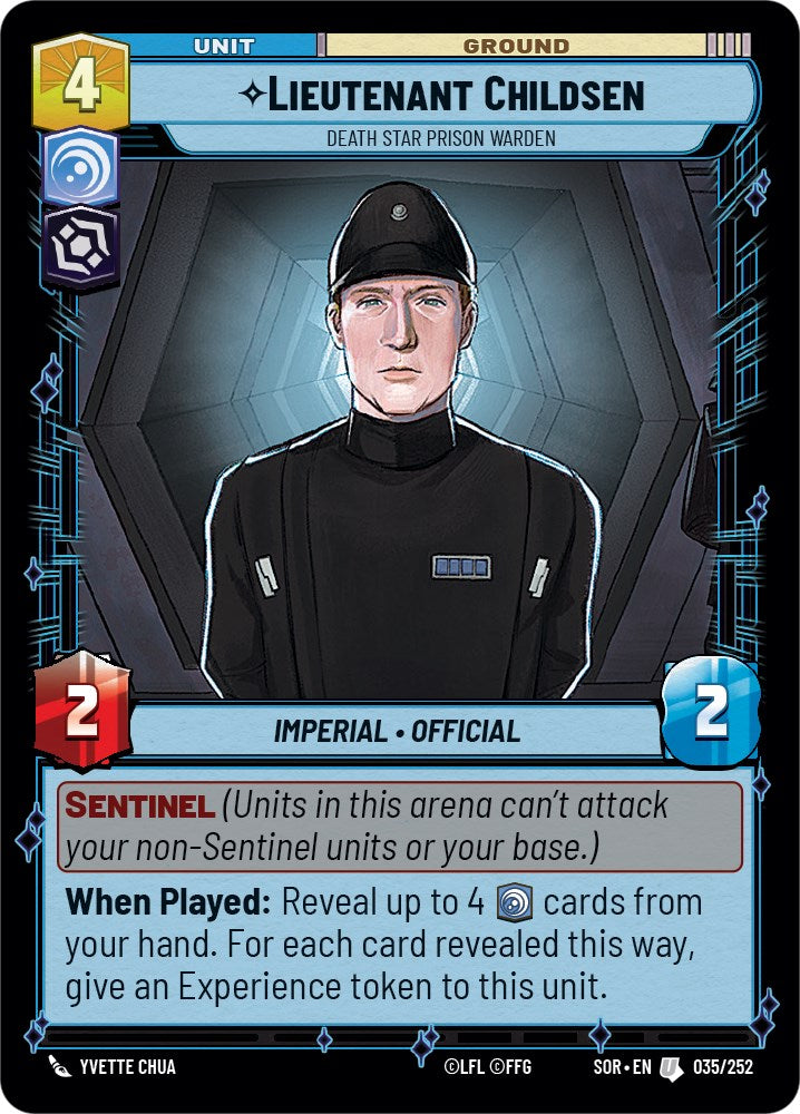 Lieutenant Childsen - Death Star Prison Warden (035/252) [Spark of Rebellion] | Deep Dive Games St. Marys