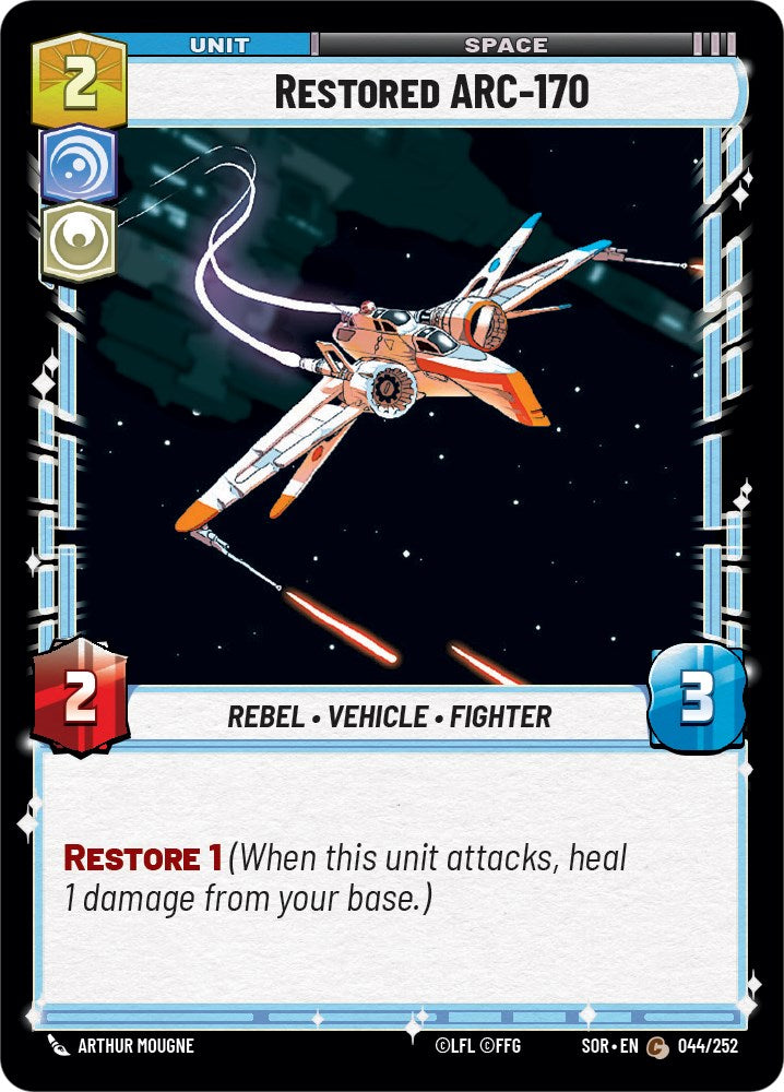 Restored ARC-170 (044/252) [Spark of Rebellion] | Deep Dive Games St. Marys