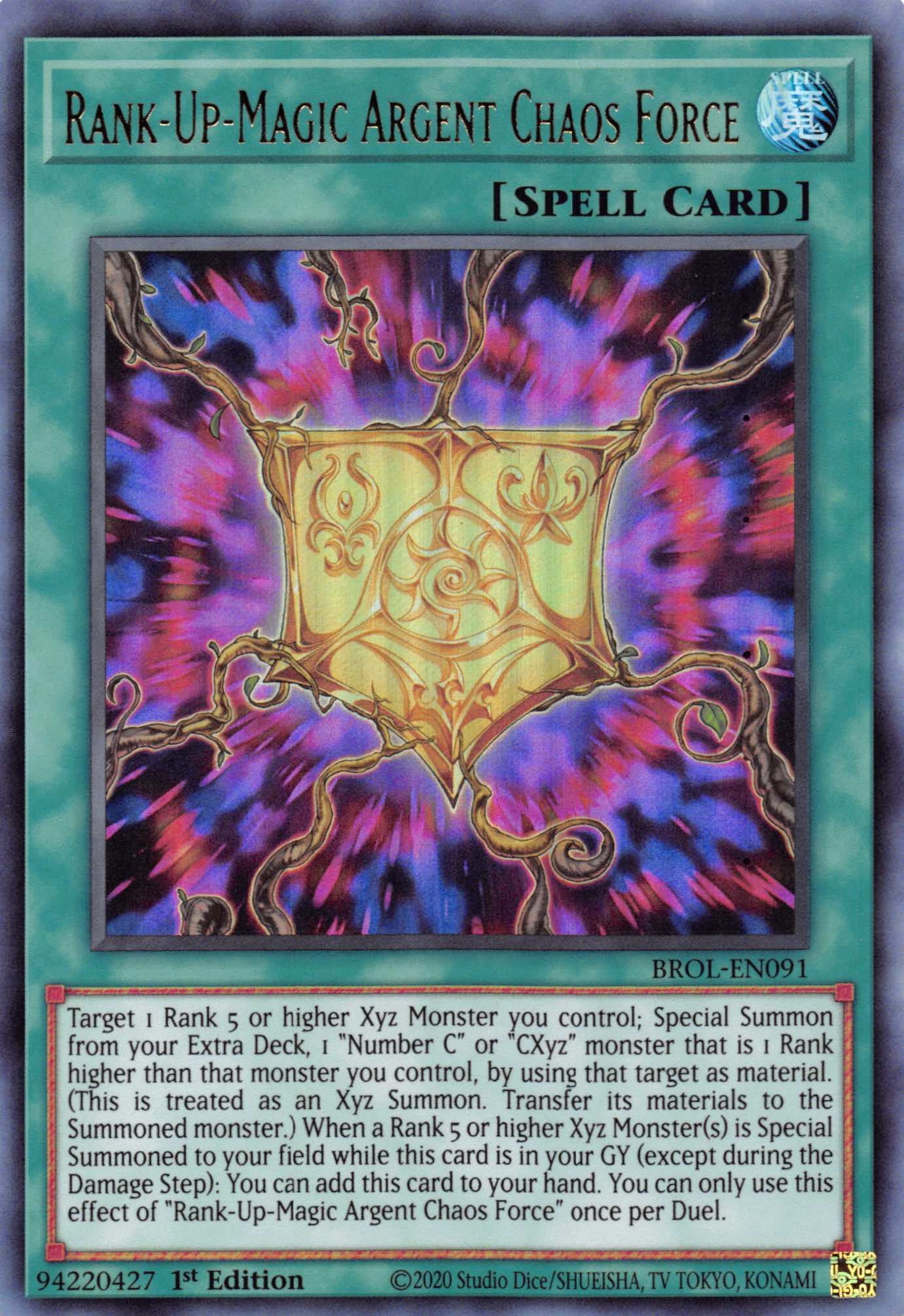 Rank-Up-Magic Argent Chaos Force [BROL-EN091] Ultra Rare | Deep Dive Games St. Marys