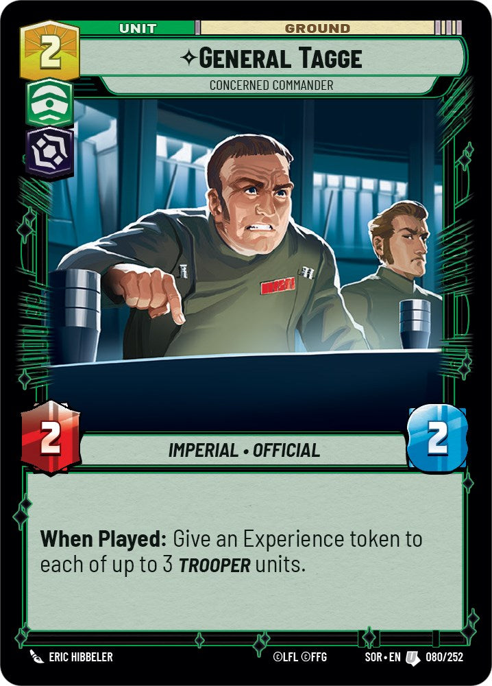 General Tagge - Concerned Commander (080/252) [Spark of Rebellion] | Deep Dive Games St. Marys