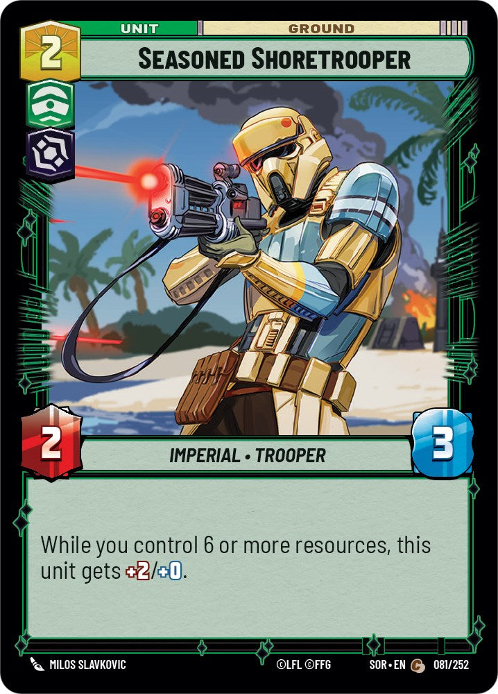 Seasoned Shoretrooper (081/252) [Spark of Rebellion] | Deep Dive Games St. Marys