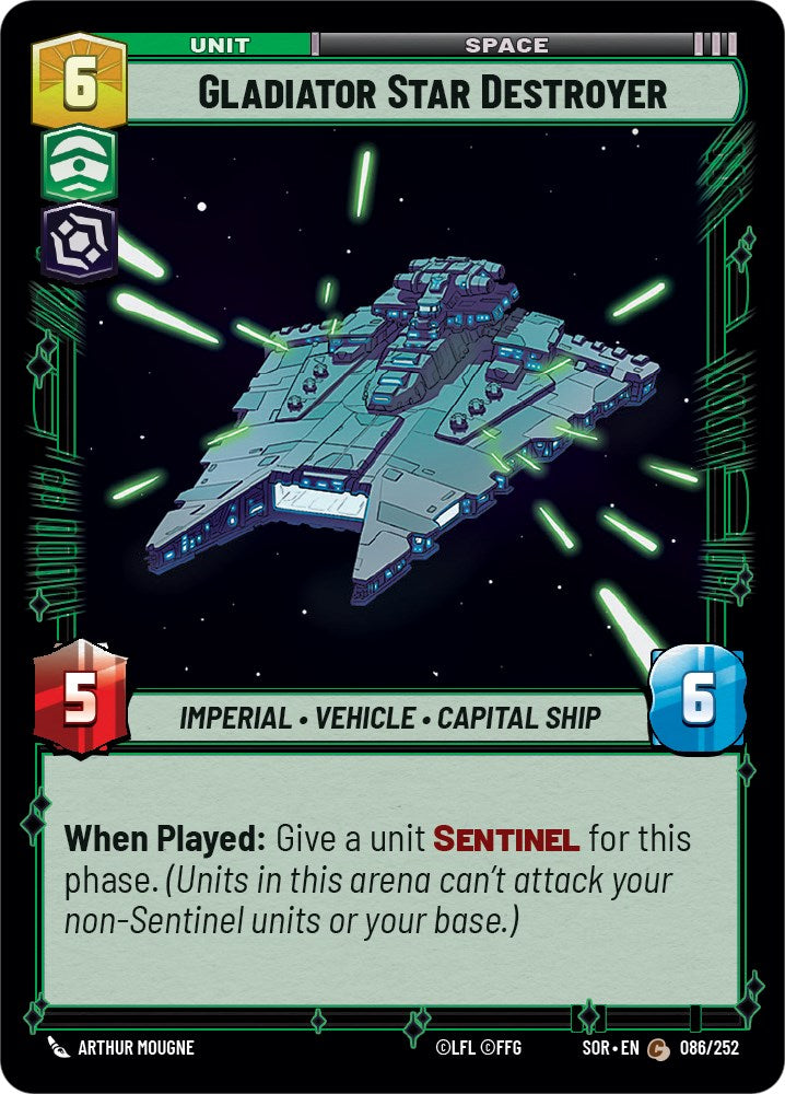 Gladiator Star Destroyer (086/252) [Spark of Rebellion] | Deep Dive Games St. Marys