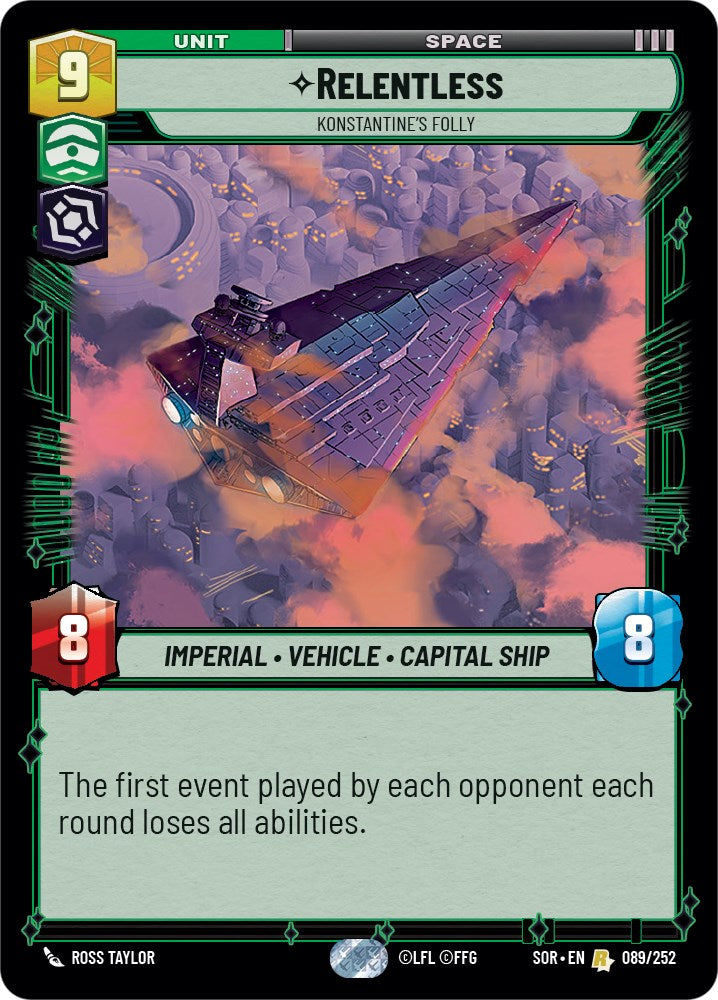 Relentless - Konstantine's Folly (089/252) [Spark of Rebellion] | Deep Dive Games St. Marys