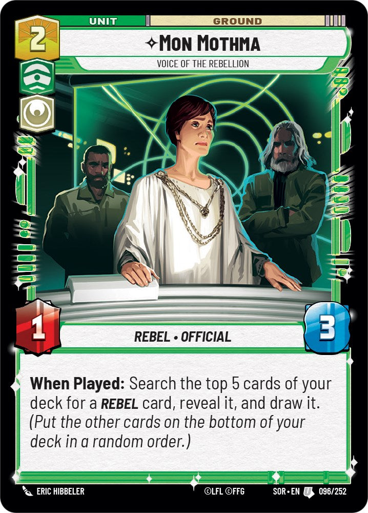 Mon Mothma - Voice of the Rebellion (096/252) [Spark of Rebellion] | Deep Dive Games St. Marys