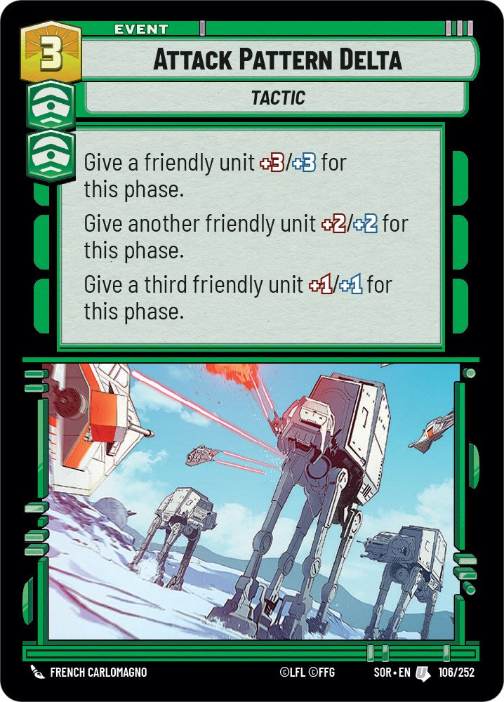 Attack Pattern Delta (106/252) [Spark of Rebellion] | Deep Dive Games St. Marys