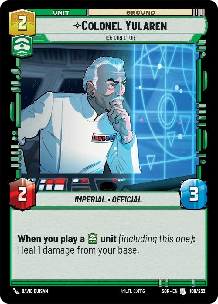Colonel Yularen - ISB Director (109/252) [Spark of Rebellion] | Deep Dive Games St. Marys