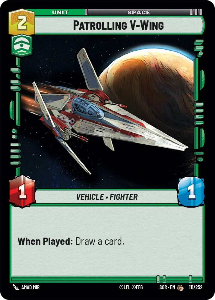 Patrolling V-Wing (111/252) [Spark of Rebellion] | Deep Dive Games St. Marys