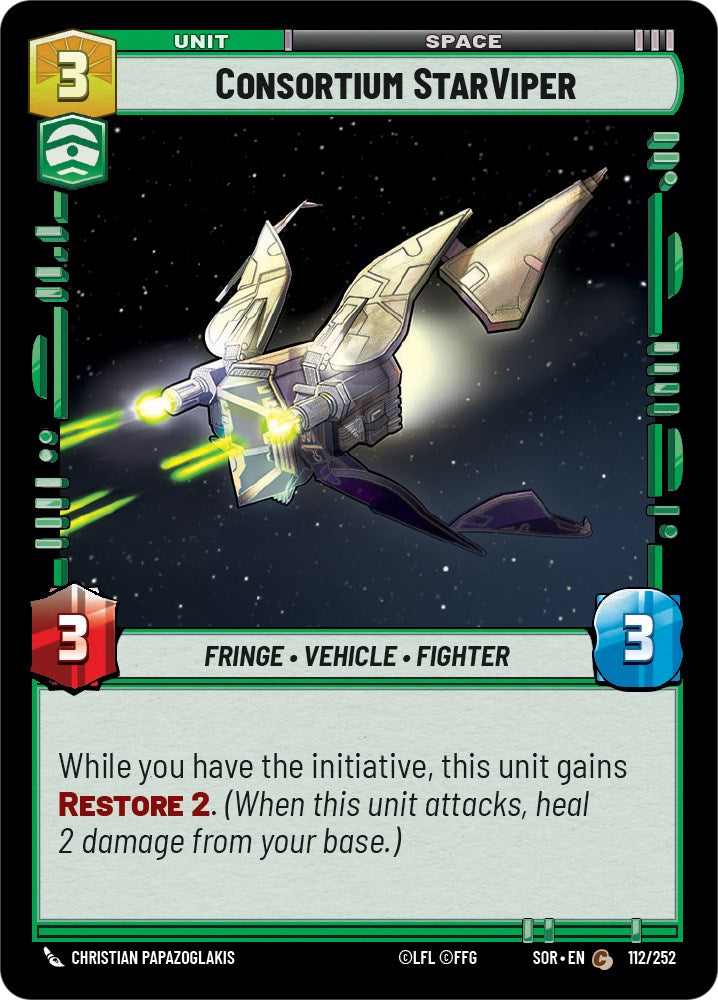 Consortium StarViper (112/252) [Spark of Rebellion] | Deep Dive Games St. Marys