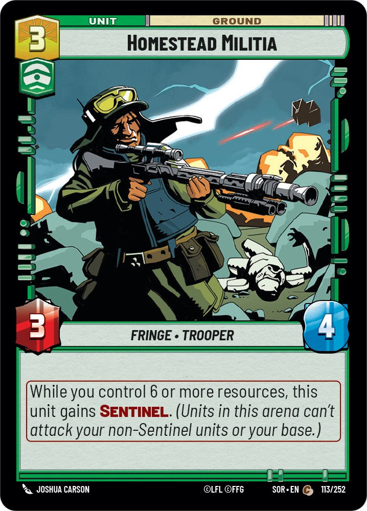 Homestead Militia (113/252) [Spark of Rebellion] | Deep Dive Games St. Marys