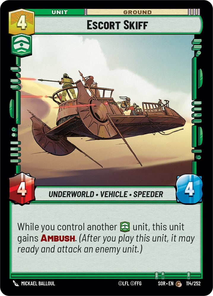 Escort Skiff (114/252) [Spark of Rebellion] | Deep Dive Games St. Marys