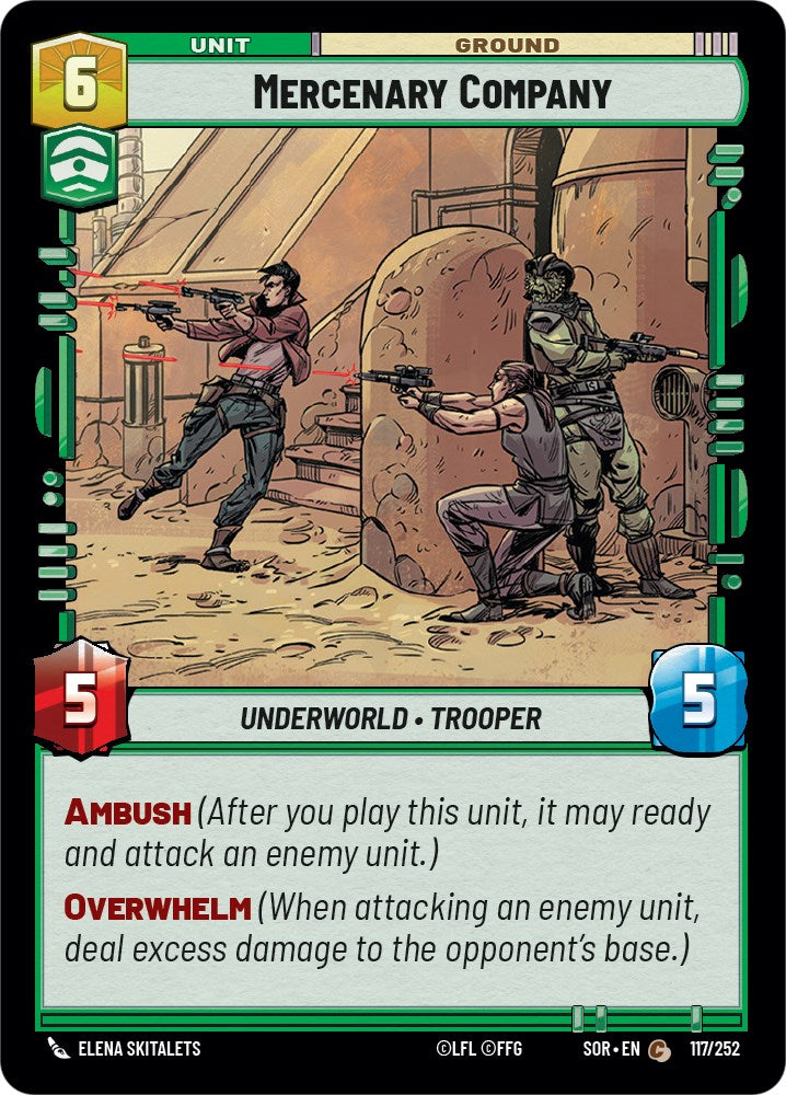 Mercenary Company (117/252) [Spark of Rebellion] | Deep Dive Games St. Marys