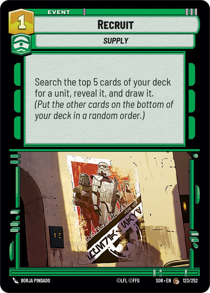 Recruit (123/252) [Spark of Rebellion] | Deep Dive Games St. Marys