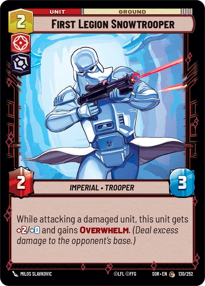 First Legion Snowtrooper (130/252) [Spark of Rebellion] | Deep Dive Games St. Marys