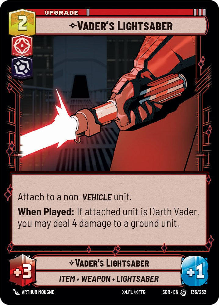 Vader's Lightsaber (136/252) [Spark of Rebellion] | Deep Dive Games St. Marys