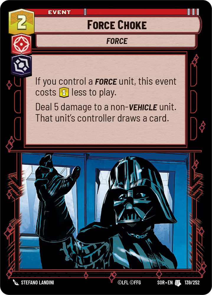 Force Choke (139/252) [Spark of Rebellion] | Deep Dive Games St. Marys