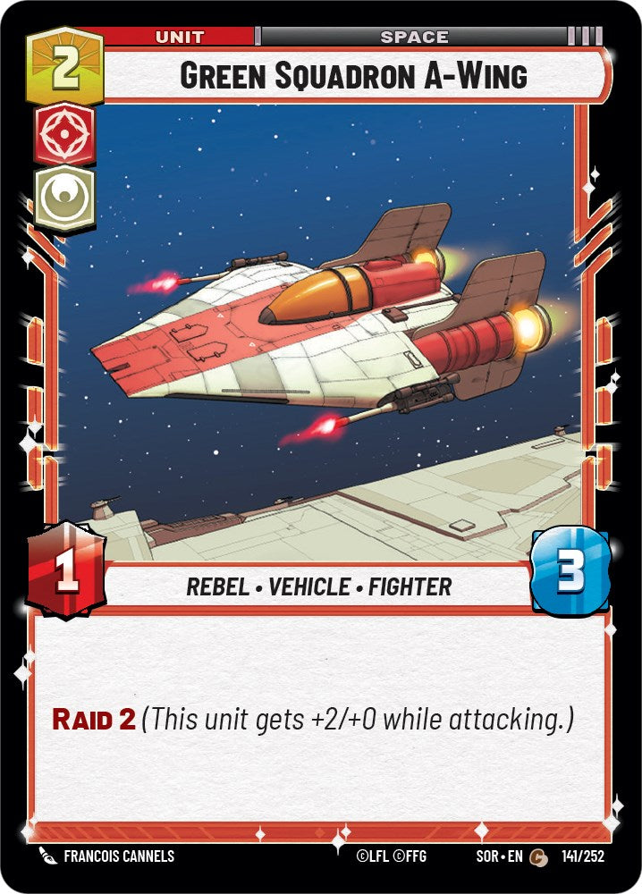 Green Squadron A-Wing (141/252) [Spark of Rebellion] | Deep Dive Games St. Marys