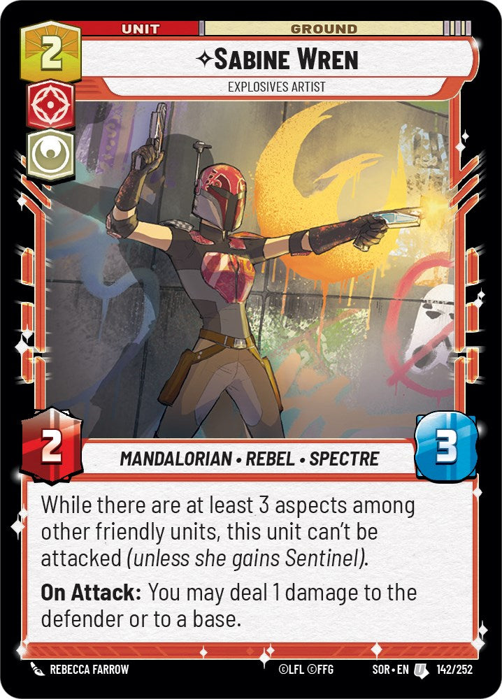 Sabine Wren - Explosives Artist (142/252) [Spark of Rebellion] | Deep Dive Games St. Marys