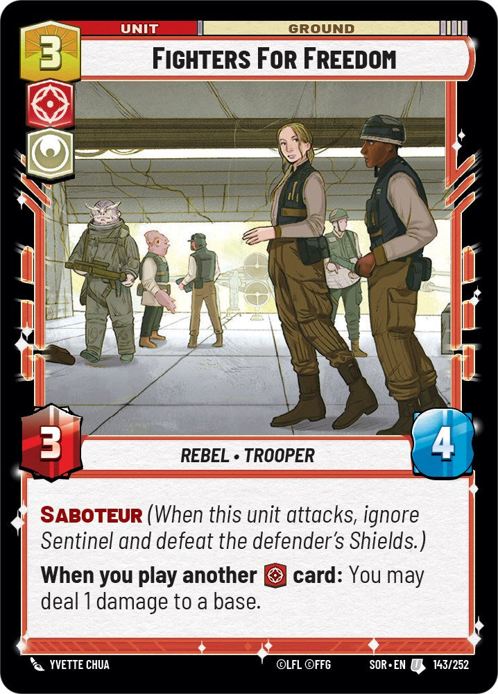 Fighters For Freedom (143/252) [Spark of Rebellion] | Deep Dive Games St. Marys