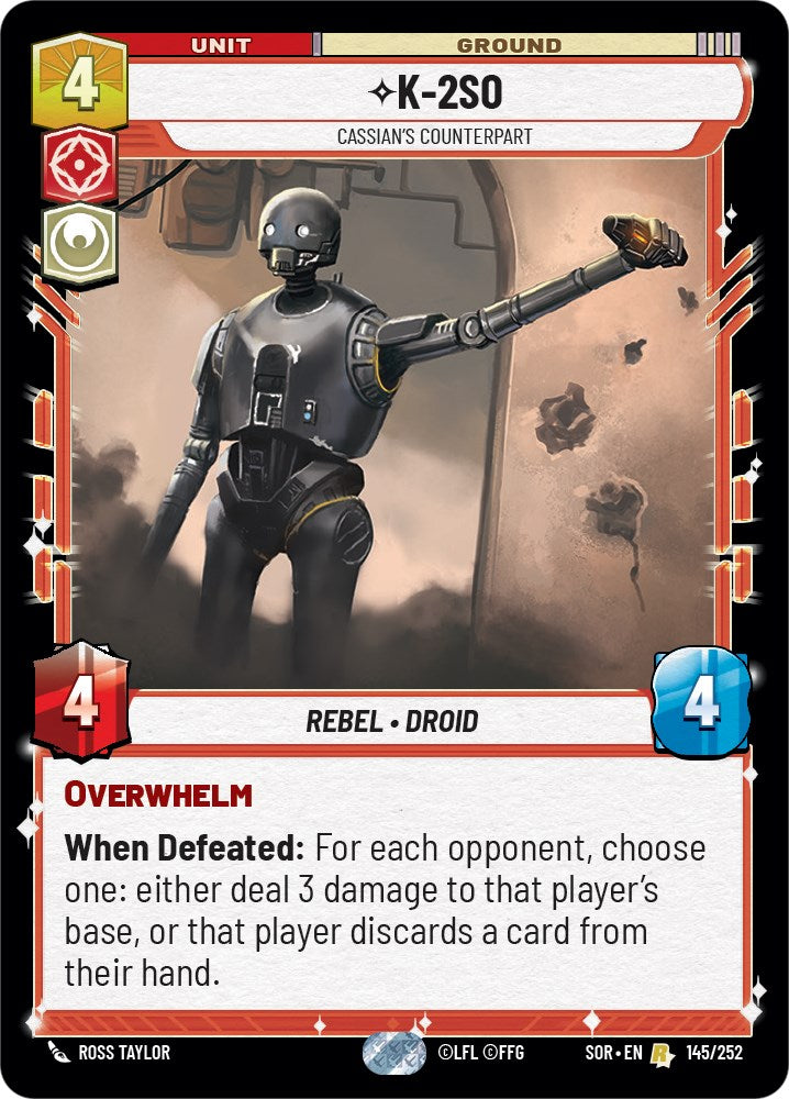 K-2SO - Cassian's Counterpart (145/252) [Spark of Rebellion] | Deep Dive Games St. Marys