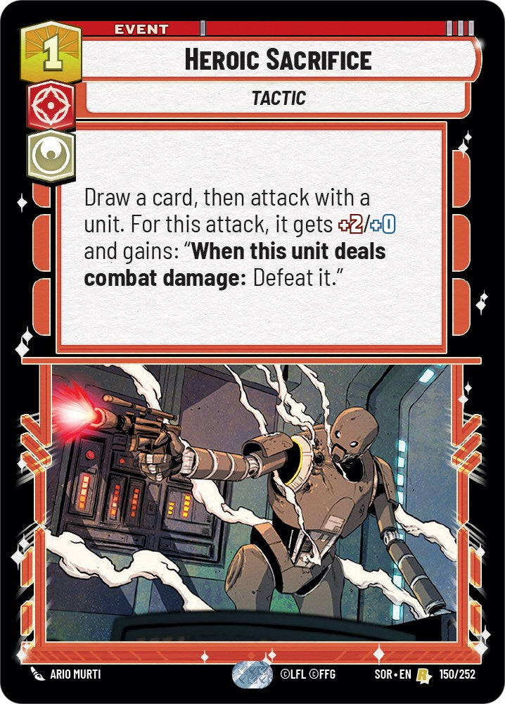 Heroic Sacrifice (150/252) [Spark of Rebellion] | Deep Dive Games St. Marys