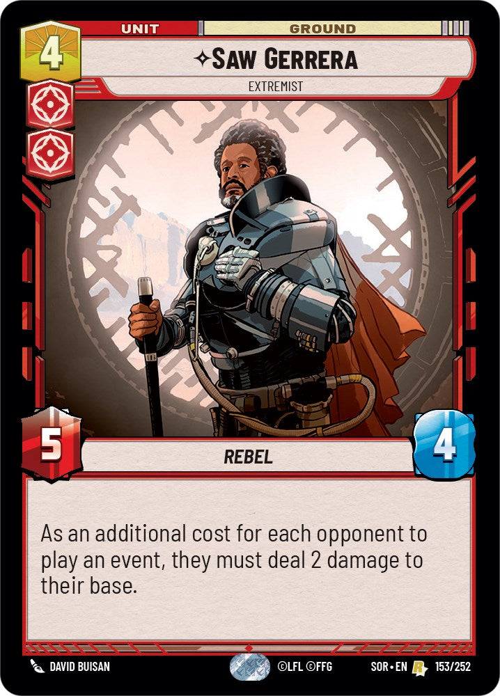 Saw Gerrera - Extremist (153/252) [Spark of Rebellion] | Deep Dive Games St. Marys