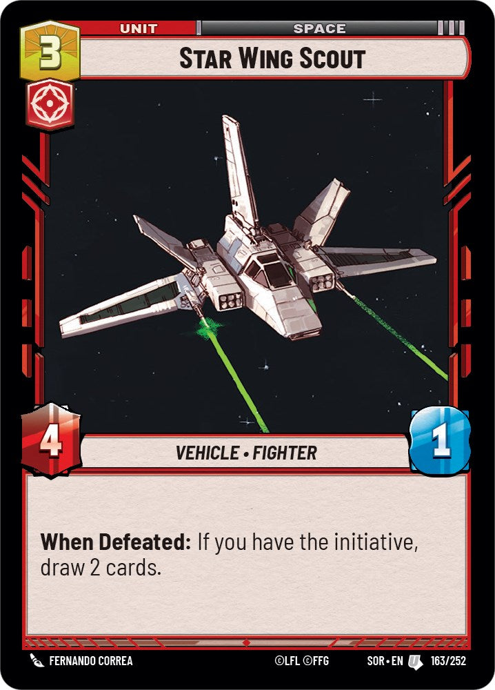 Star Wing Scout (163/252) [Spark of Rebellion] | Deep Dive Games St. Marys