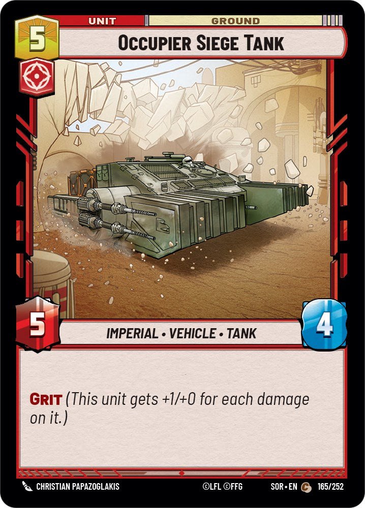 Occupier Siege Tank (165/252) [Spark of Rebellion] | Deep Dive Games St. Marys