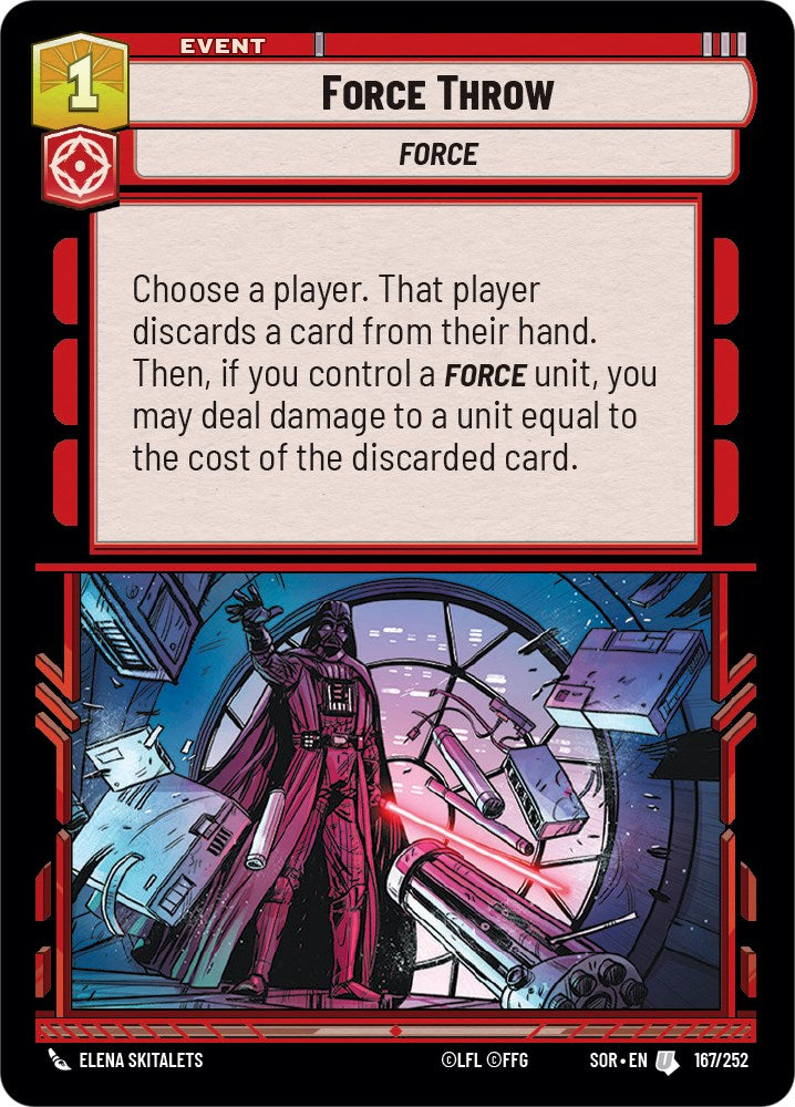 Force Throw (167/252) [Spark of Rebellion] | Deep Dive Games St. Marys
