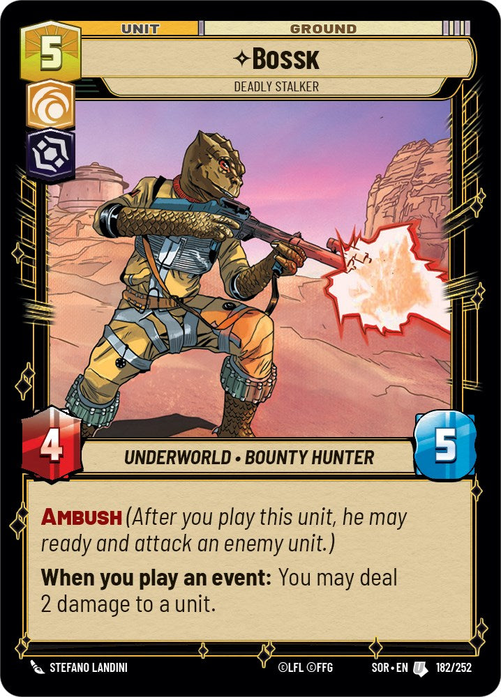 Bossk - Deadly Stalker (182/252) [Spark of Rebellion] | Deep Dive Games St. Marys