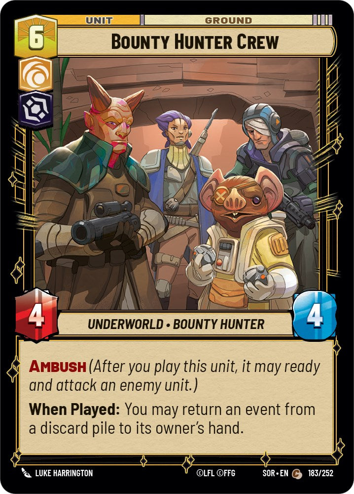 Bounty Hunter Crew (183/252) [Spark of Rebellion] | Deep Dive Games St. Marys