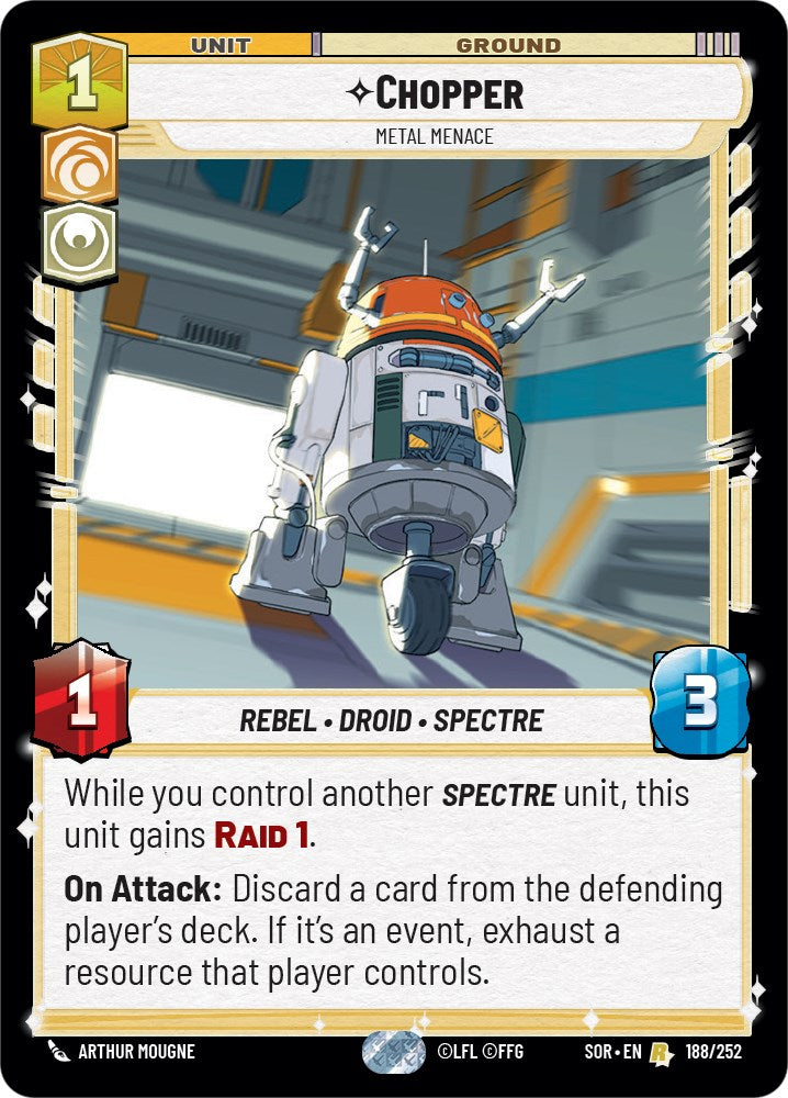 Chopper - Metal Menace (188/252) [Spark of Rebellion] | Deep Dive Games St. Marys