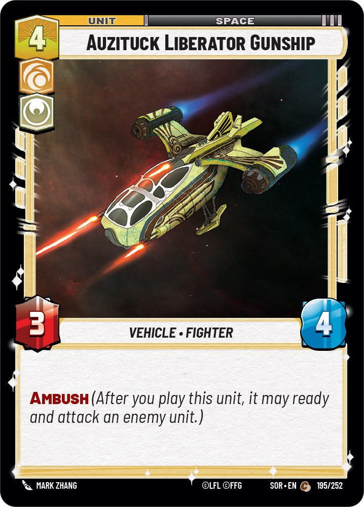 Auzituck Liberator Gunship (195/252) [Spark of Rebellion] | Deep Dive Games St. Marys