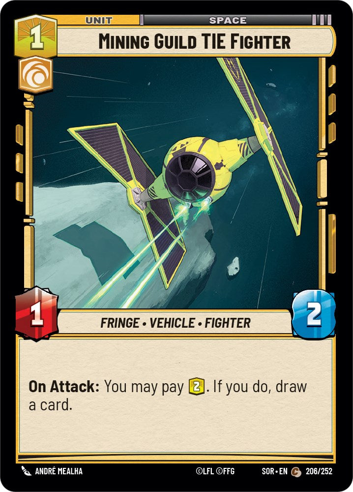 Mining Guild TIE Fighter (206/252) [Spark of Rebellion] | Deep Dive Games St. Marys