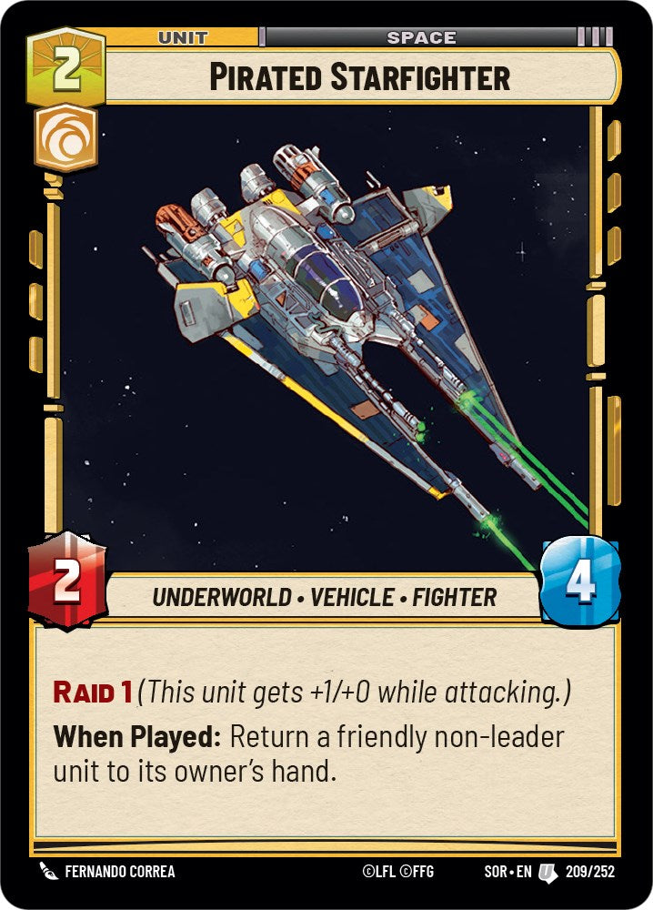 Pirated Starfighter (209/252) [Spark of Rebellion] | Deep Dive Games St. Marys